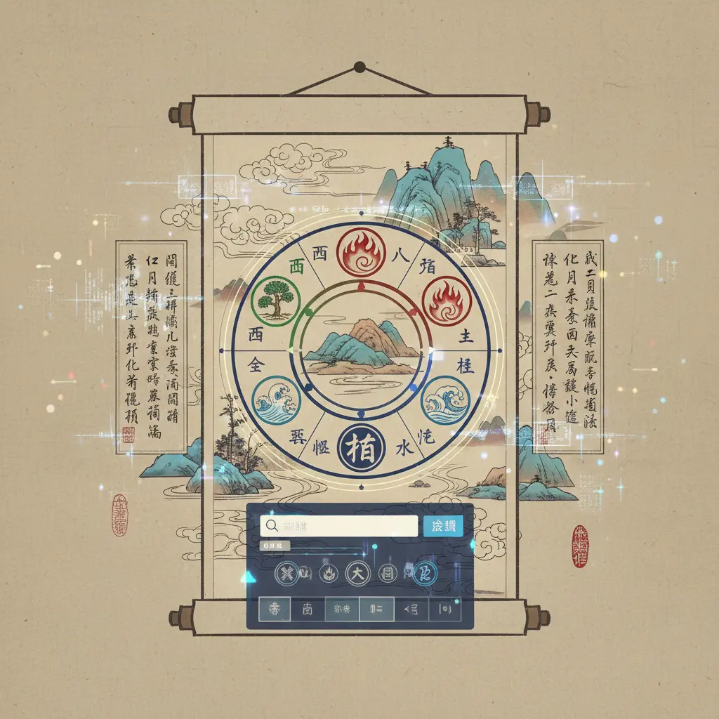 五行查詢 - 八字五行